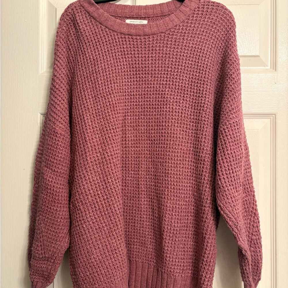 American Eagle Outfitters Mauve Knit Sweater